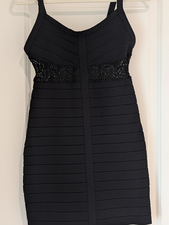 NBD Dresses & Skirts - NBD X The Naven Twins Black Mini Bandage Dress with Lace Waist